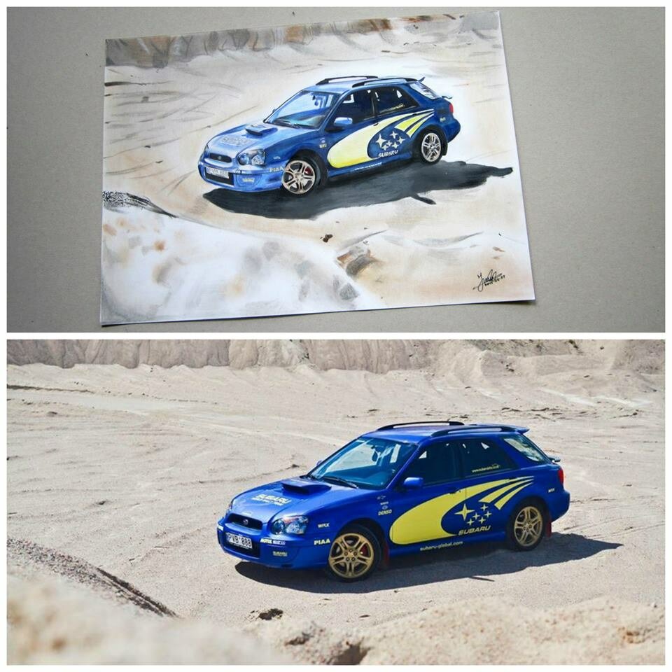 Drawing Subaru Impreza WRX